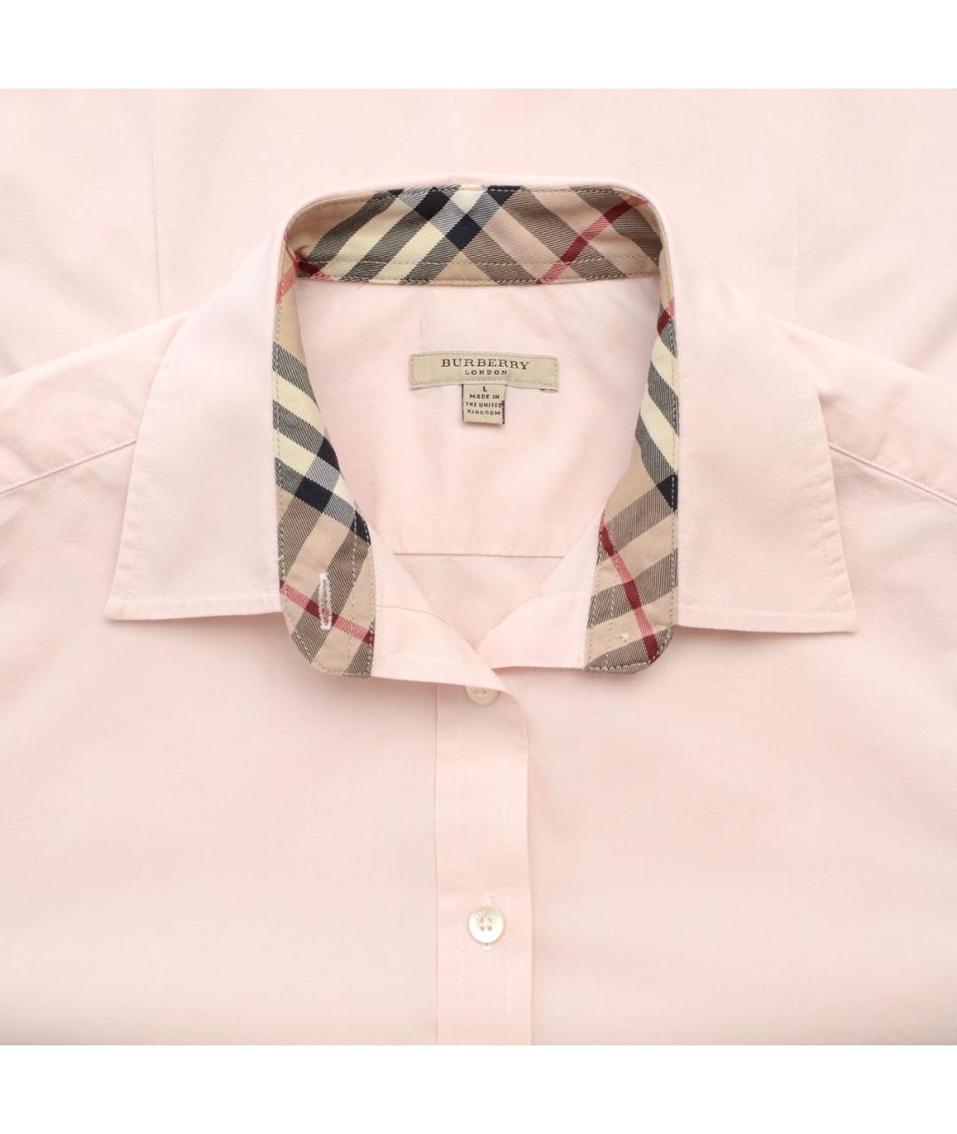 BURBERRY Розовая хлопковая рубашка, фото 3