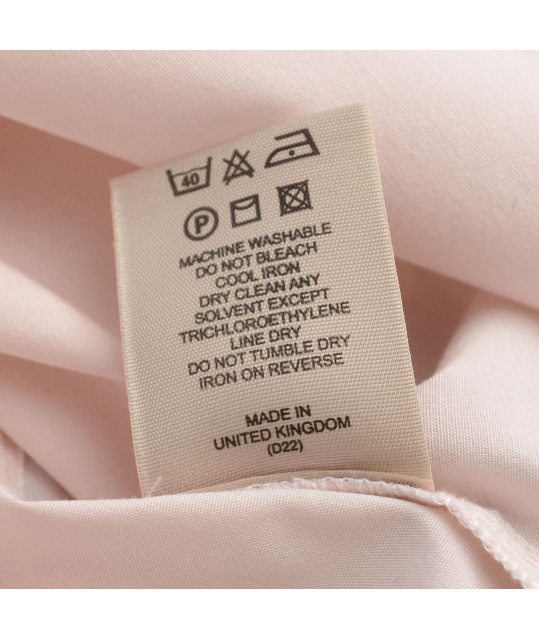 BURBERRY Розовая хлопковая рубашка, фото 6