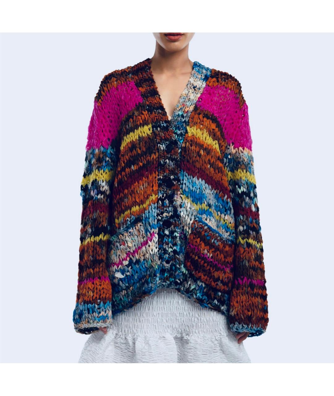 DRIES VAN NOTEN Мульти хлопковый кардиган, фото 5