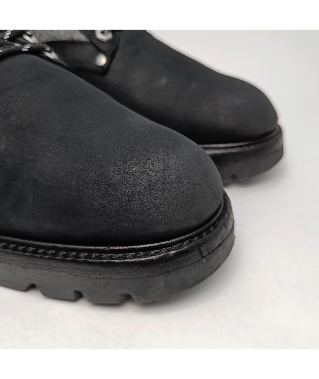 LOUIS VUITTON PRE-OWNED Черные нубуковые высокие ботинки, фото 7