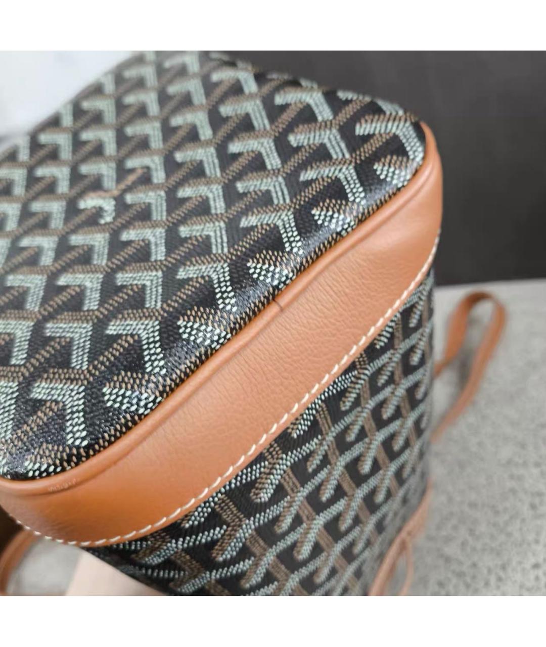 GOYARD Коричневая кожаная сумка тоут, фото 6