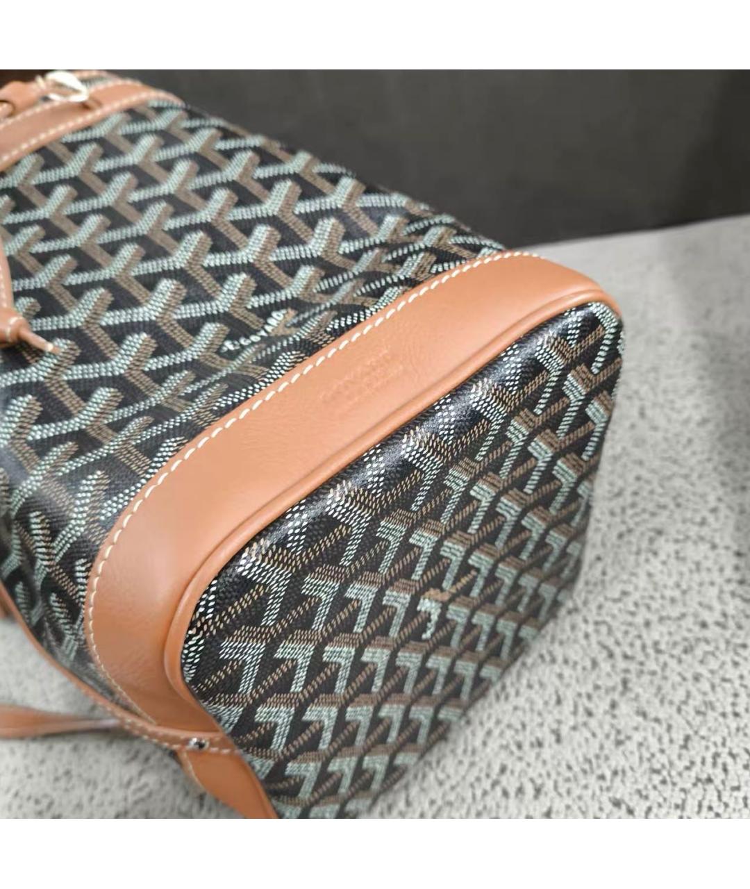 GOYARD Коричневая кожаная сумка тоут, фото 3