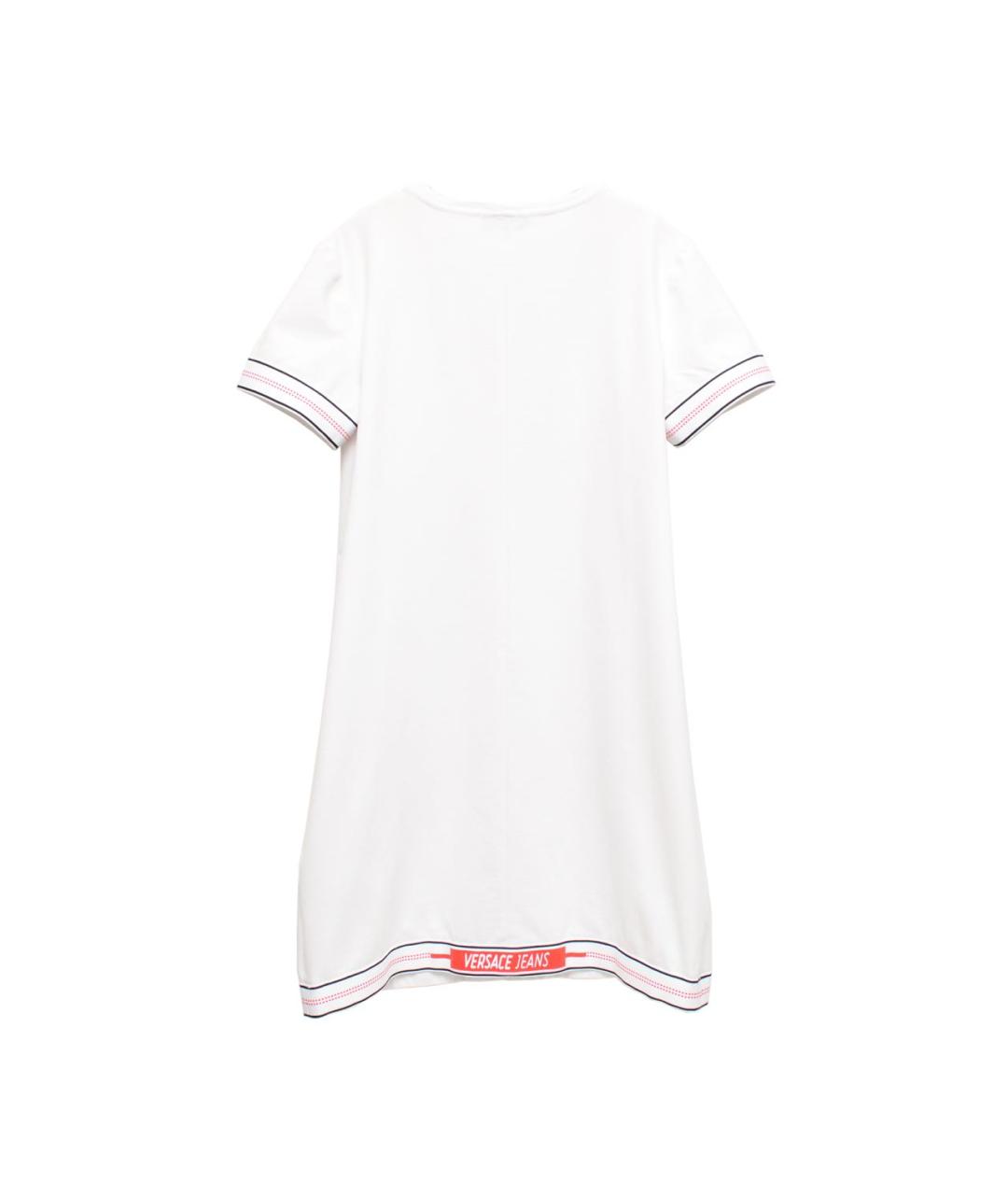 VERSACE JEANS COUTURE Белое хлопковое повседневное платье, фото 2