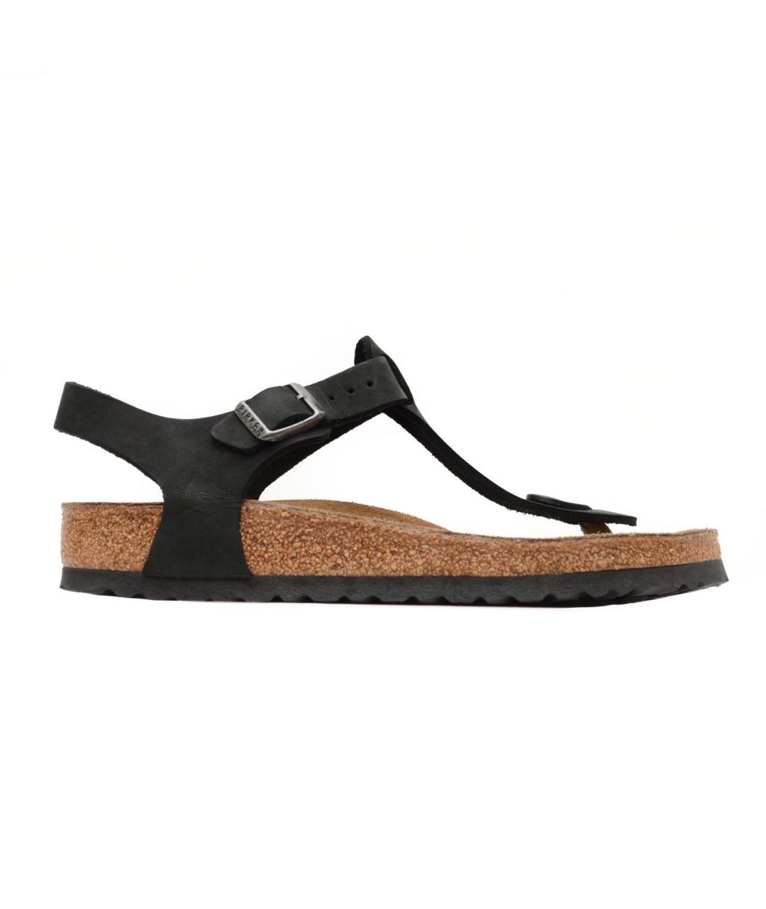 BIRKENSTOCK Черные кожаные сандалии, фото 7