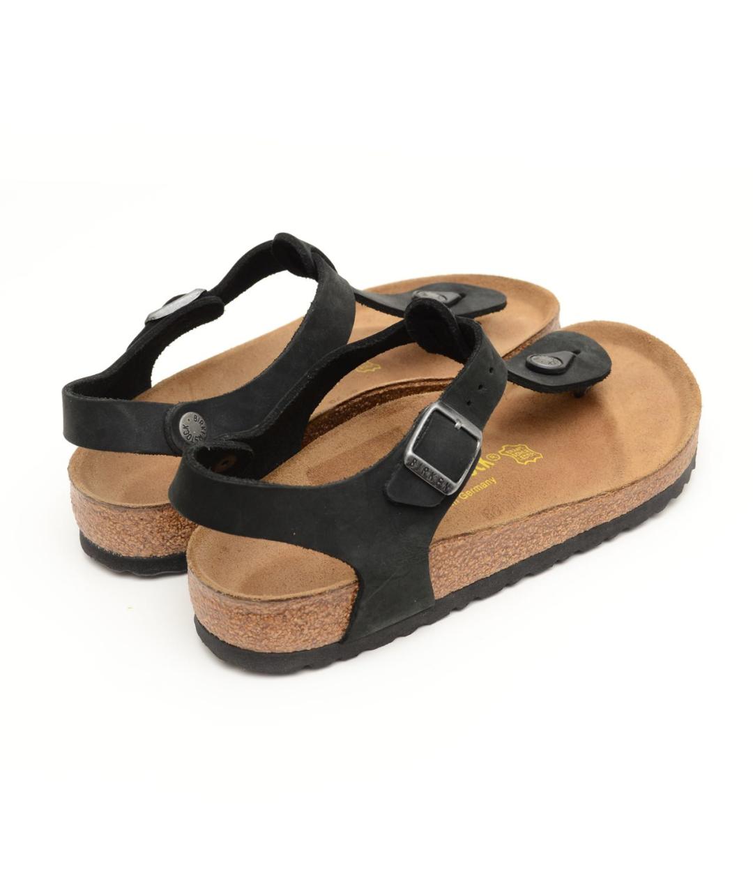 BIRKENSTOCK Черные кожаные сандалии, фото 5