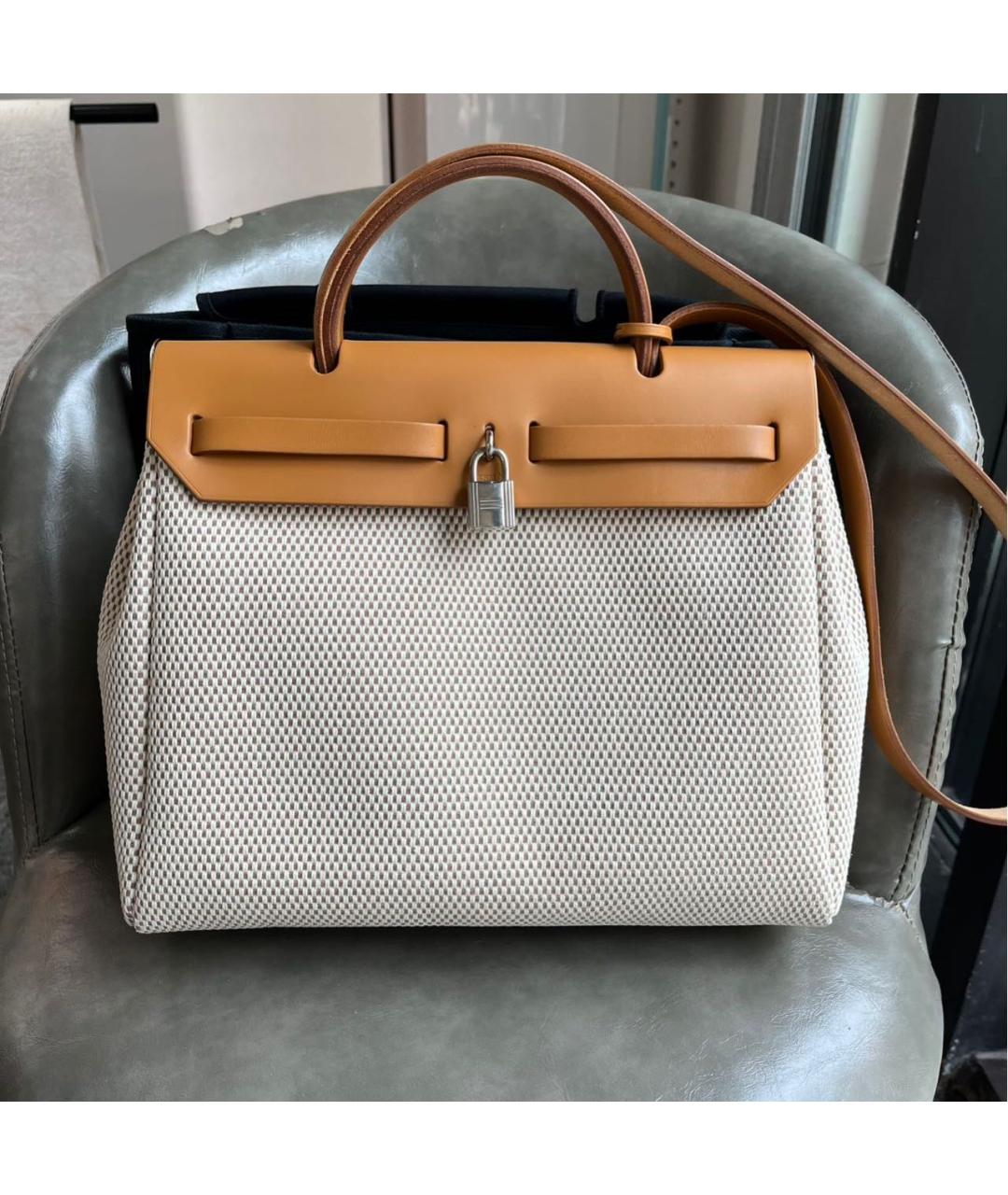 HERMES Коричневая кожаная сумка через плечо, фото 2
