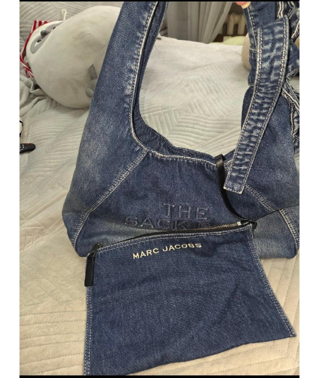 MARC JACOBS Голубая деним сумка тоут, фото 4