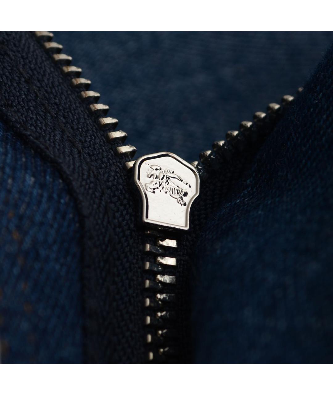 BURBERRY Синие хлопко-эластановые джинсы слим, фото 5