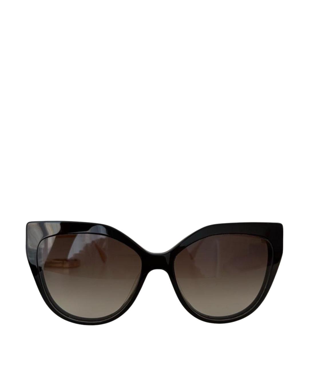 FENDI Черные пластиковые солнцезащитные очки, фото 1