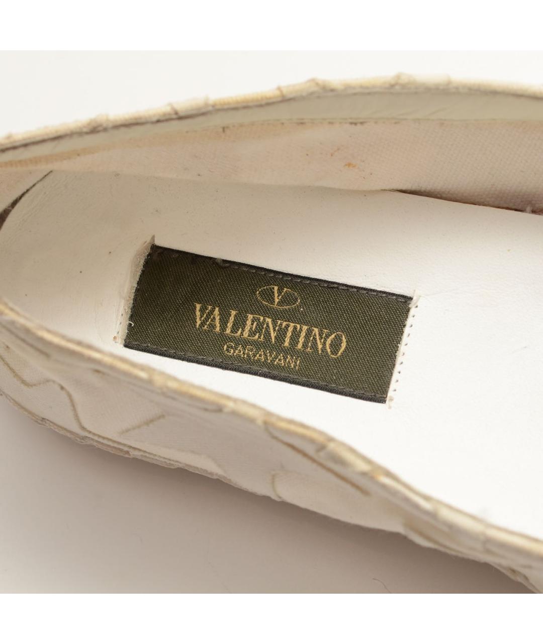 VALENTINO Бежевые текстильные эспадрильи, фото 5