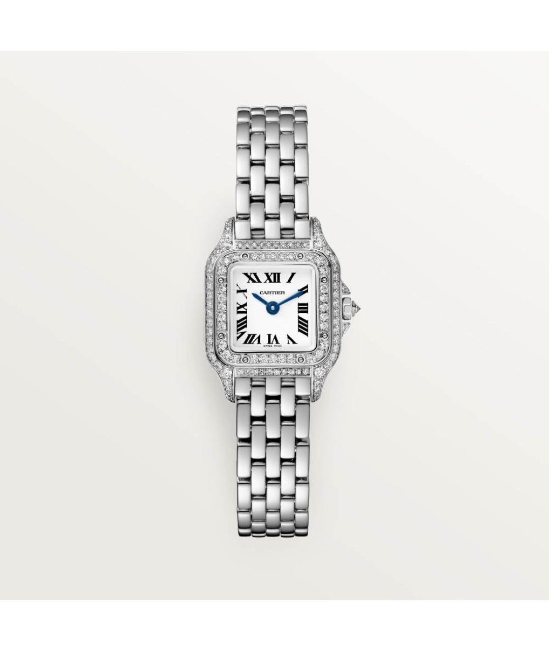 CARTIER Серебряные часы из белого золота, фото 4