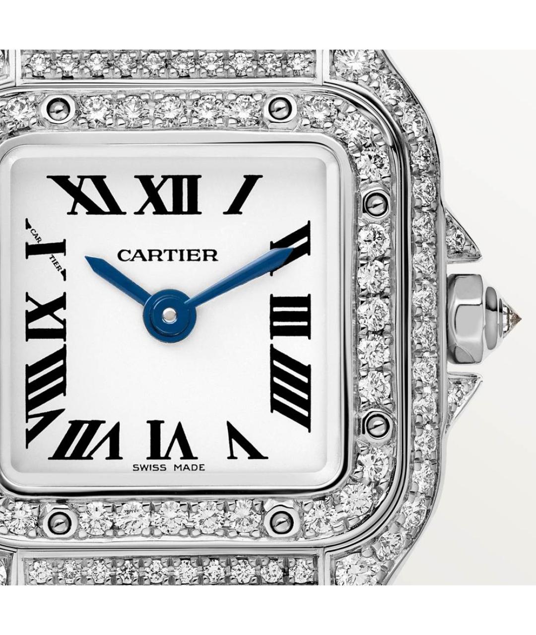 CARTIER Серебряные часы из белого золота, фото 3