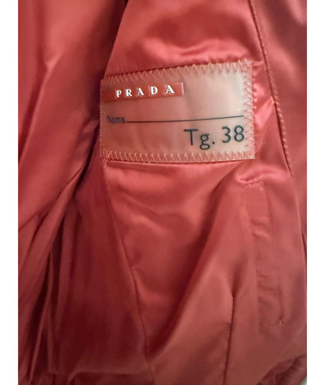 PRADA Красная полиэстеровая куртка, фото 6