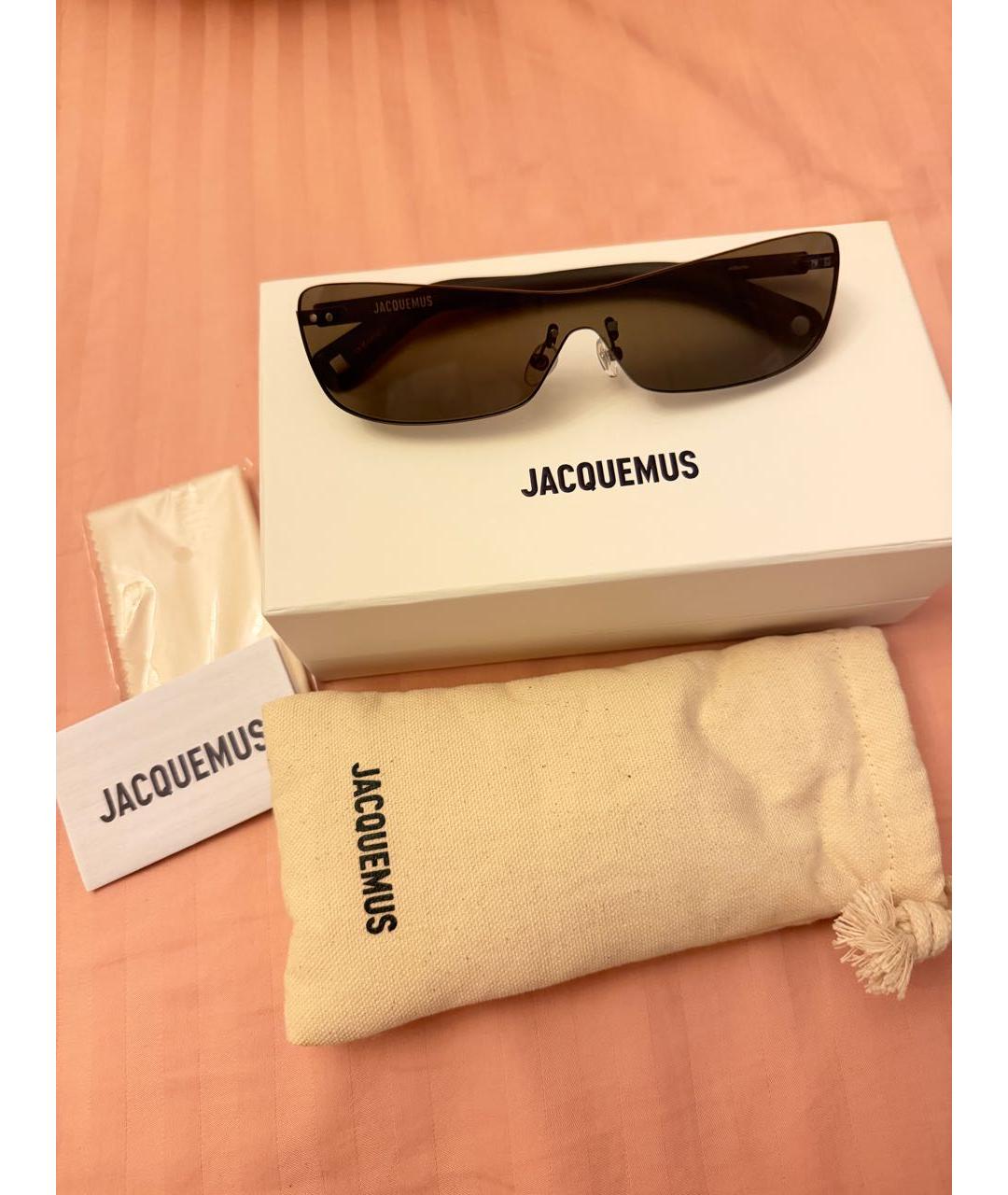 JACQUEMUS Серые пластиковые солнцезащитные очки, фото 4