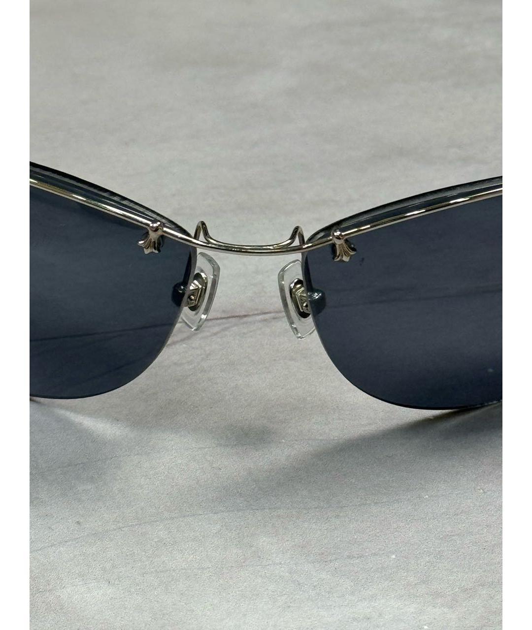 CHROME HEARTS Черные металлические солнцезащитные очки, фото 8