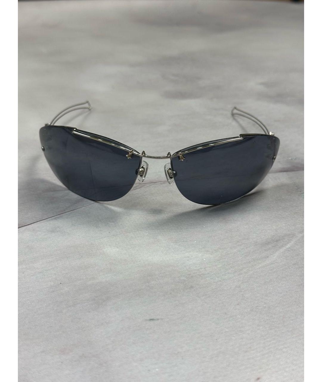 CHROME HEARTS Черные металлические солнцезащитные очки, фото 9