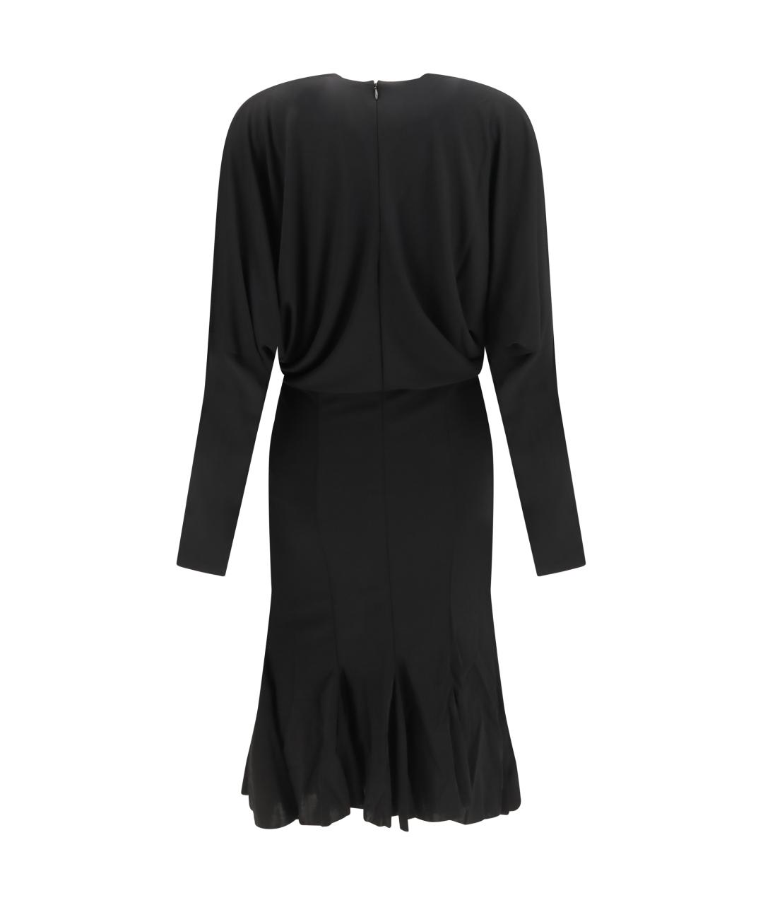 JACQUEMUS Черное синтетическое повседневное платье, фото 2