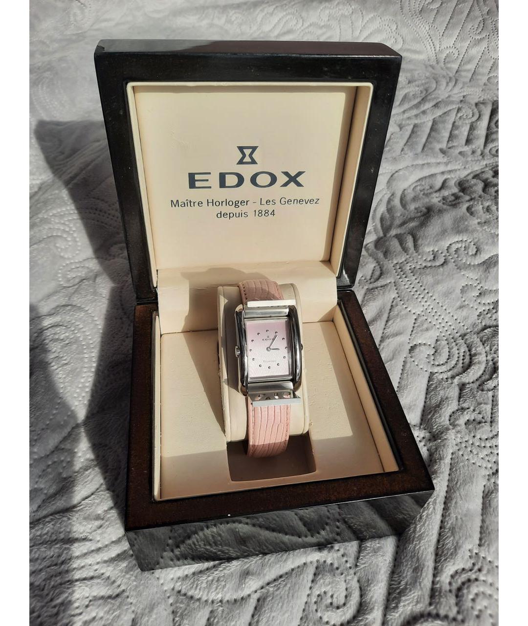EDOX Розовые часы, фото 6