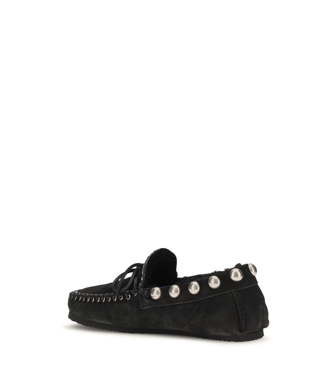 ISABEL MARANT Черные кожаные лоферы, фото 3