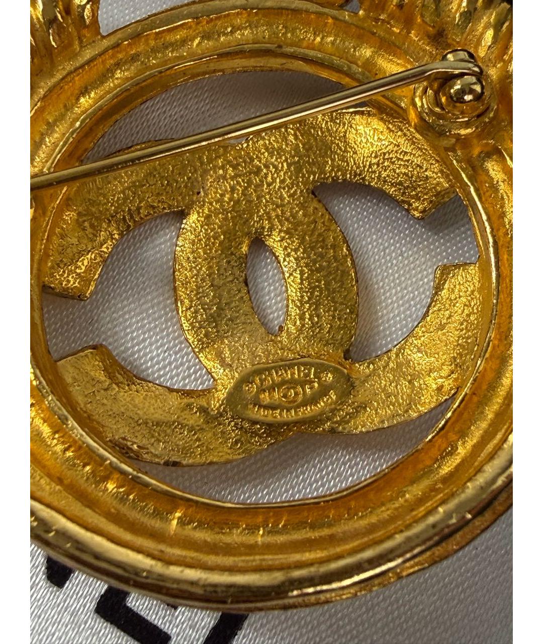 CHANEL Золотая позолоченная булавка / брошь, фото 2