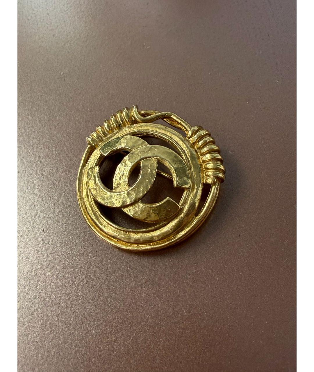 CHANEL Золотая позолоченная булавка / брошь, фото 5