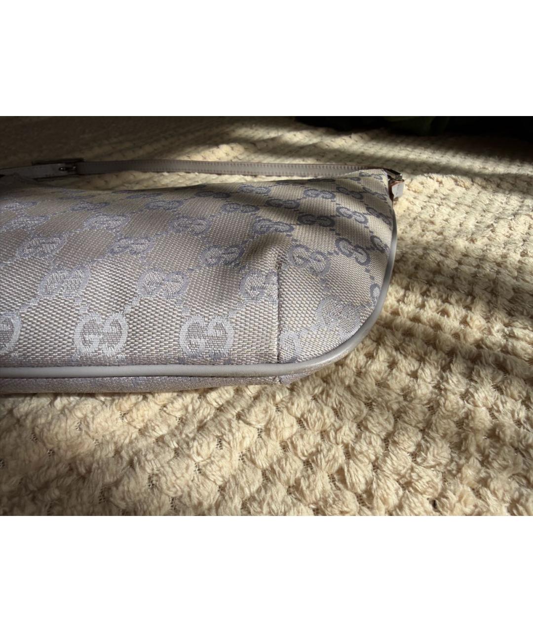 GUCCI Фиолетовая тканевая сумка с короткими ручками, фото 8