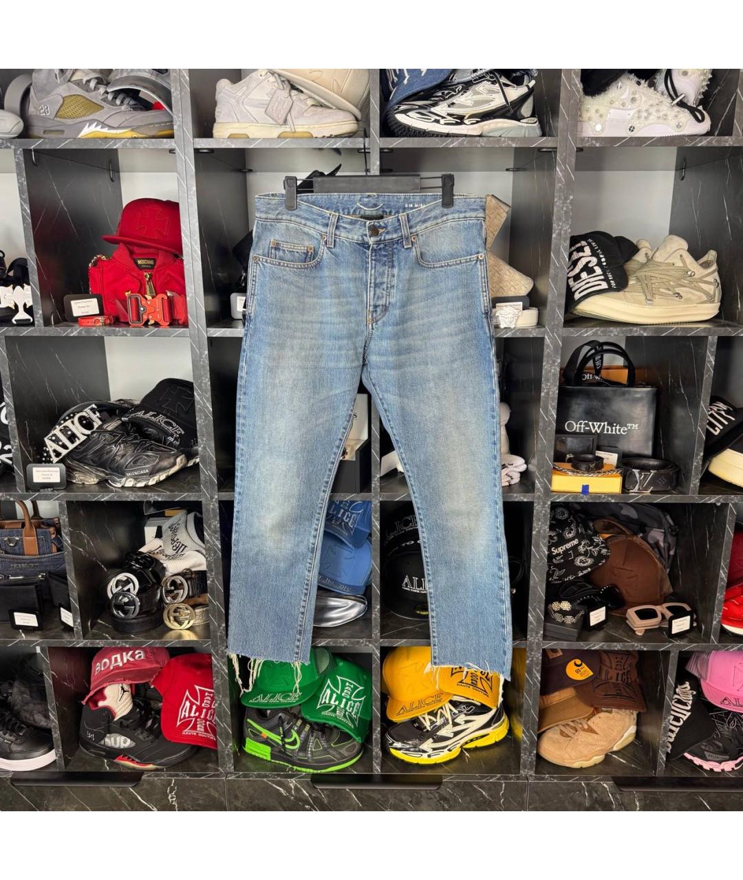 SAINT LAURENT Голубые джинсы, фото 6