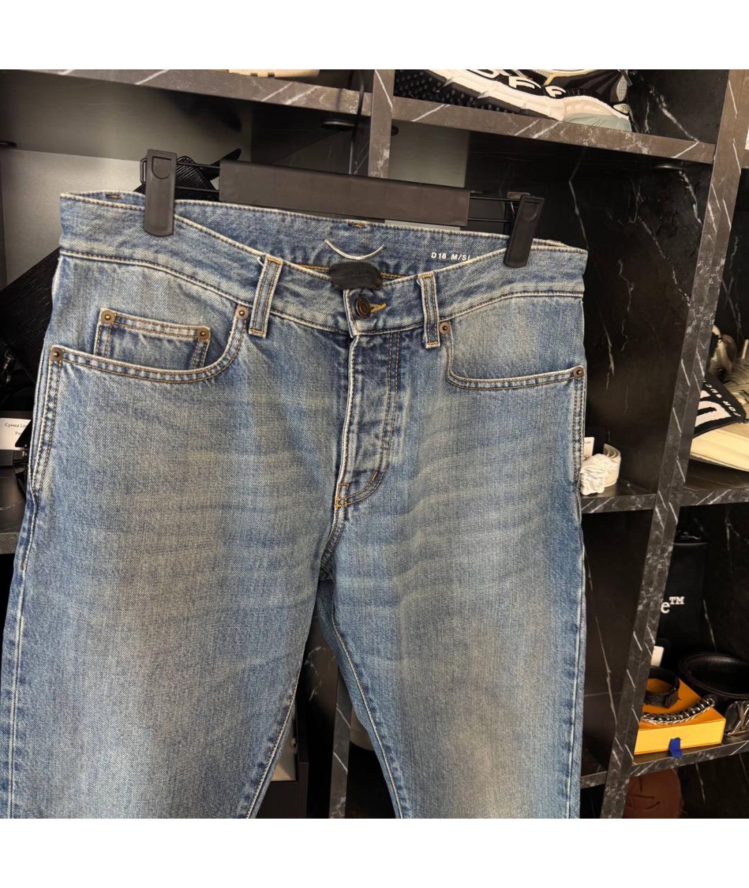 SAINT LAURENT Голубые джинсы, фото 3