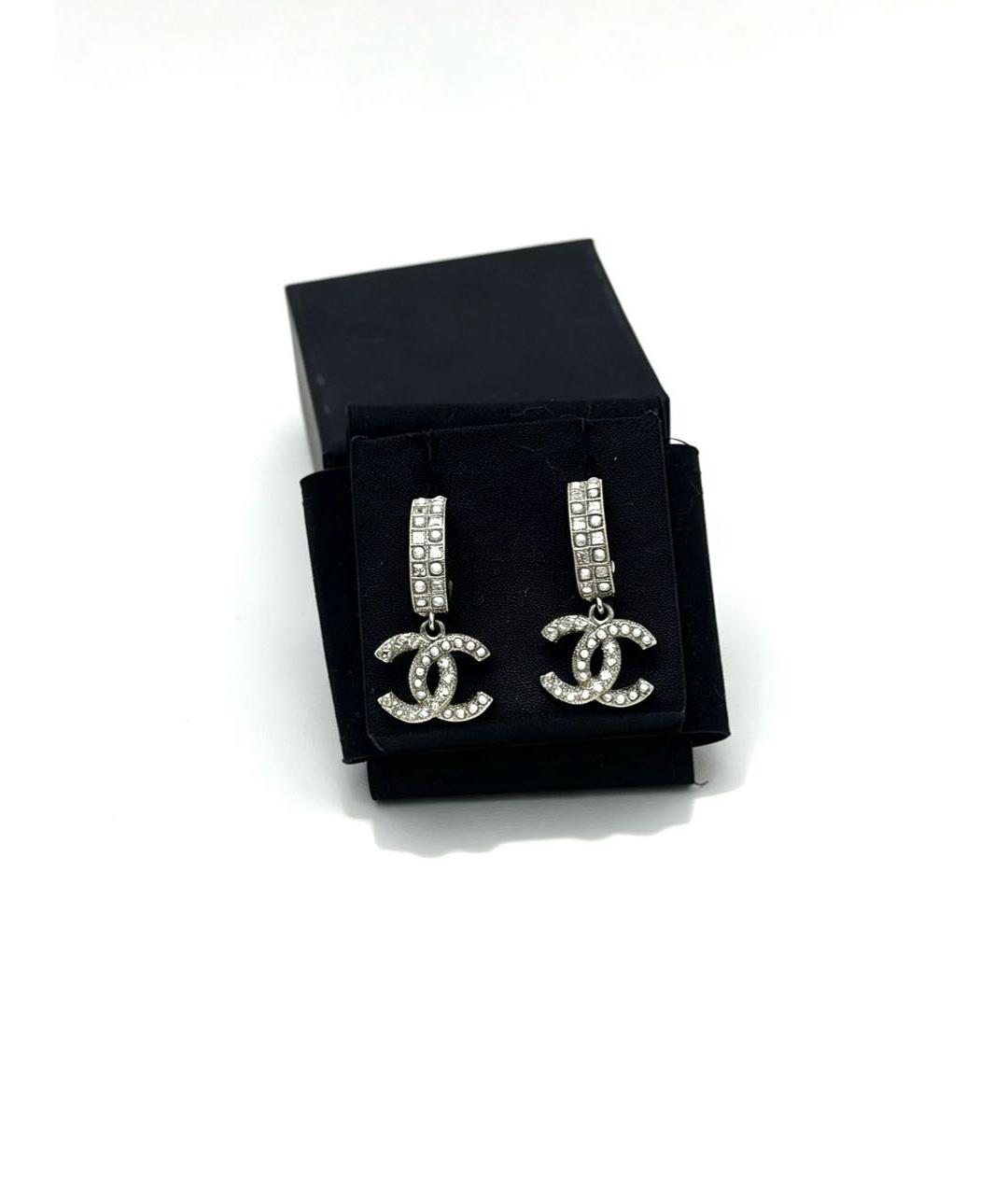 CHANEL Серебряные серьги, фото 3
