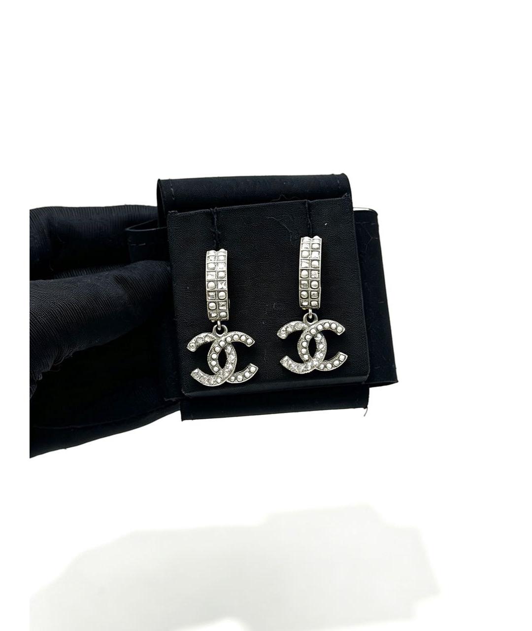 CHANEL Серебряные серьги, фото 6