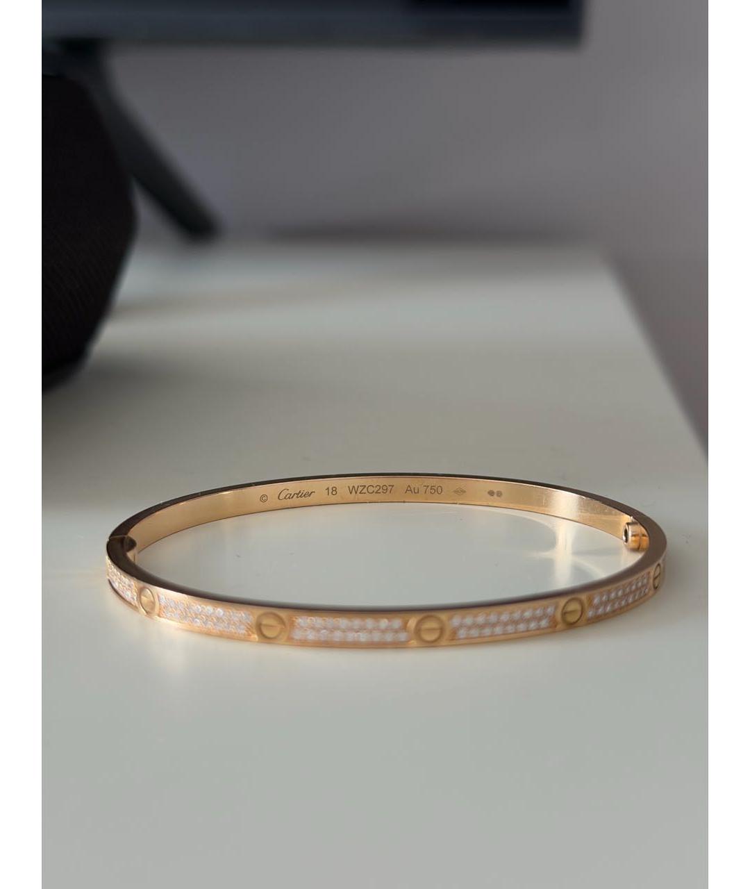 CARTIER Розовый браслет из розового золота, фото 2