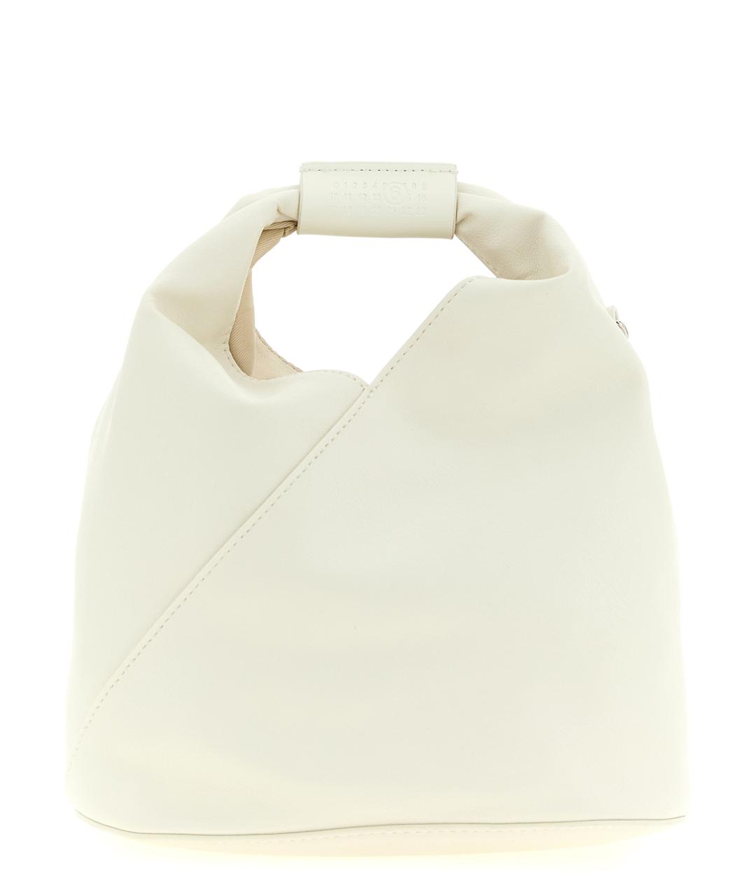 MM6 MAISON MARGIELA Белая сумка с короткими ручками из искусственной кожи, фото 1