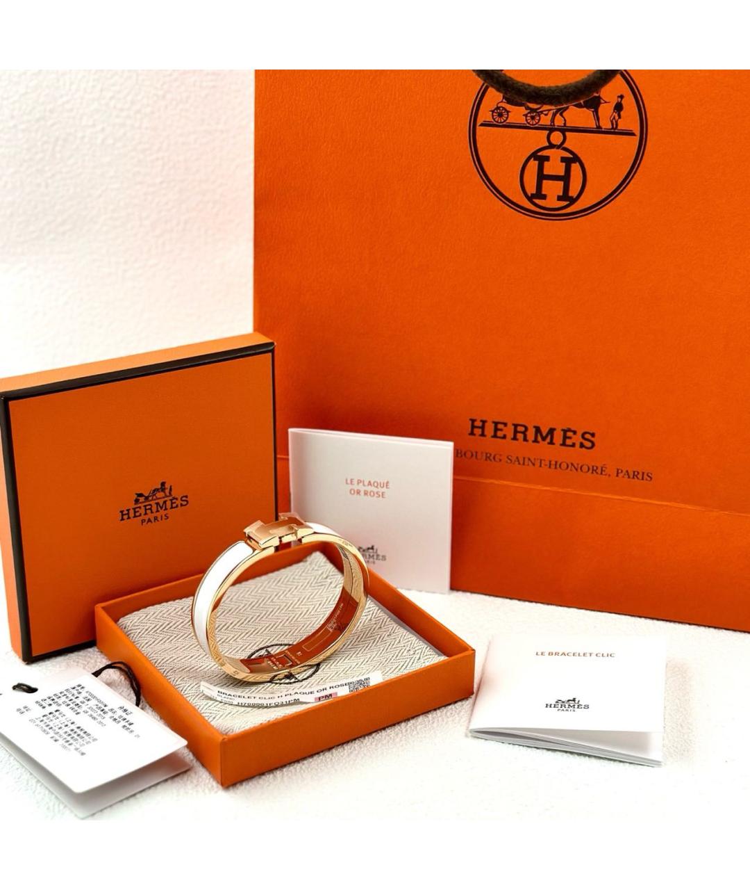 HERMES Золотой браслет, фото 2