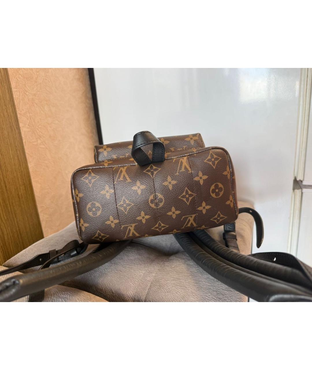 LOUIS VUITTON Коричневый рюкзак из канвы, фото 5