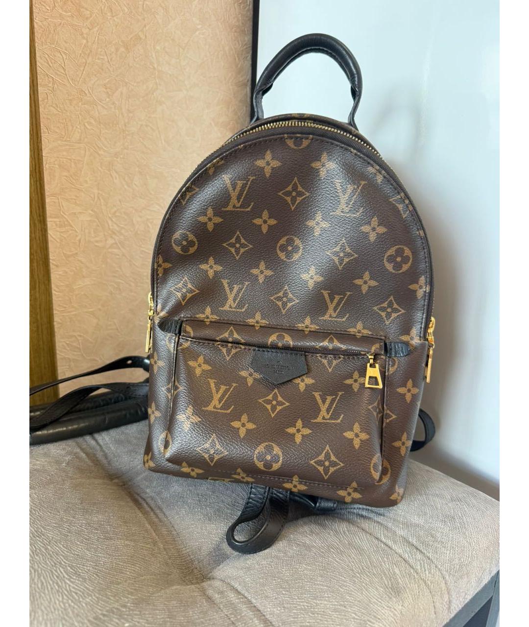 LOUIS VUITTON Коричневый рюкзак из канвы, фото 7