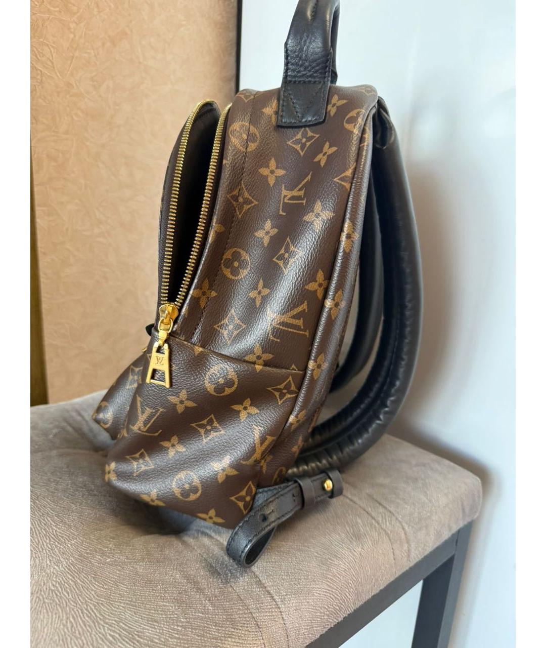 LOUIS VUITTON Коричневый рюкзак из канвы, фото 3