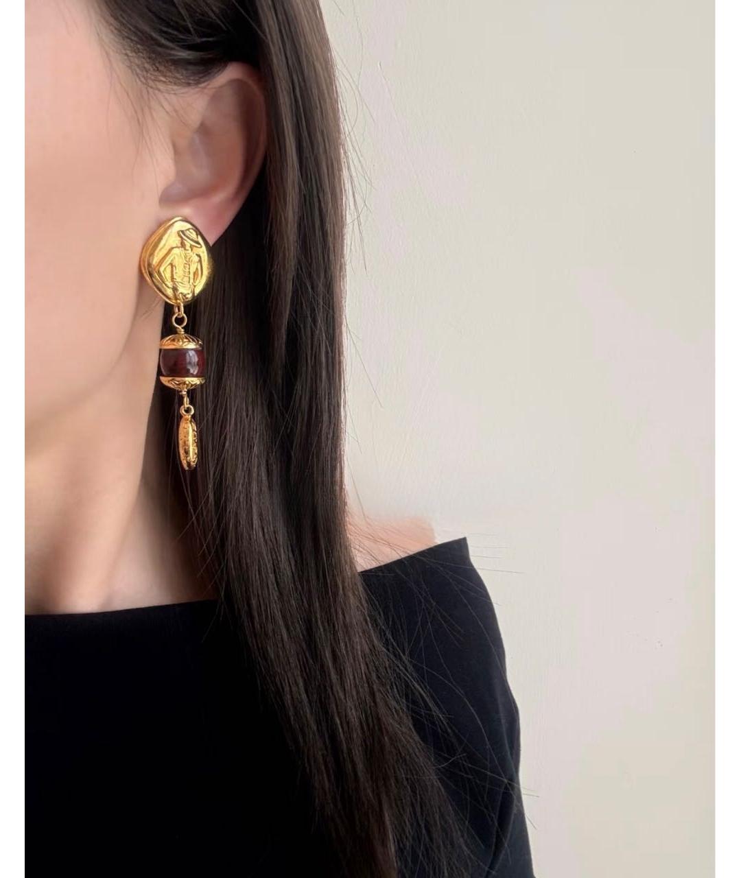 CHANEL Золотые серьги, фото 6