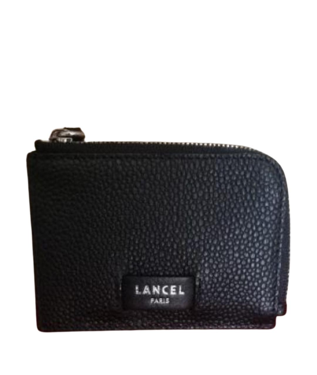 LANCEL Черный кожаный кошелек, фото 1