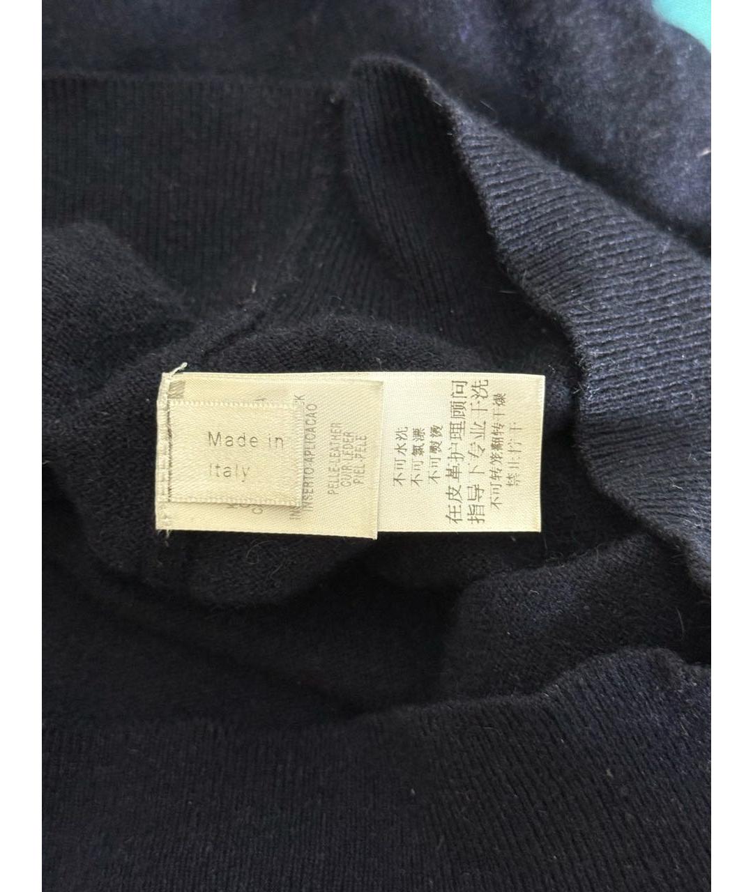 ERMENEGILDO ZEGNA XXX Темно-синий кашемировый джемпер / свитер, фото 7