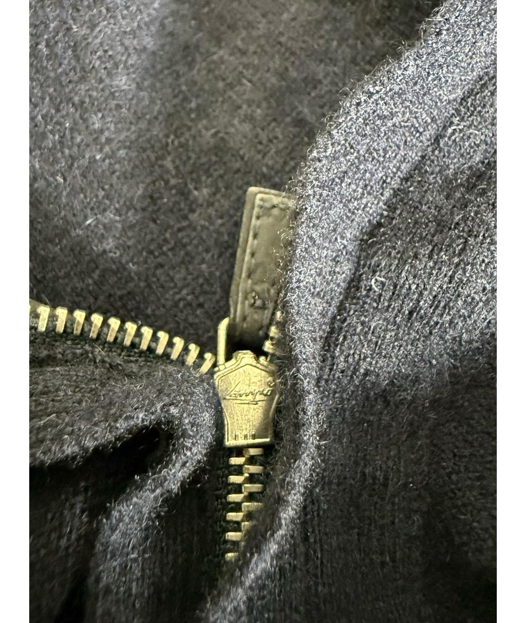 ERMENEGILDO ZEGNA XXX Темно-синий кашемировый джемпер / свитер, фото 6