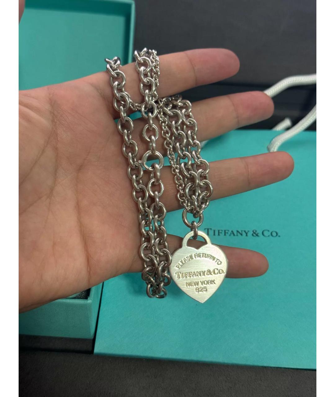 TIFFANY&CO Серебряная серебряная цепочка, фото 8