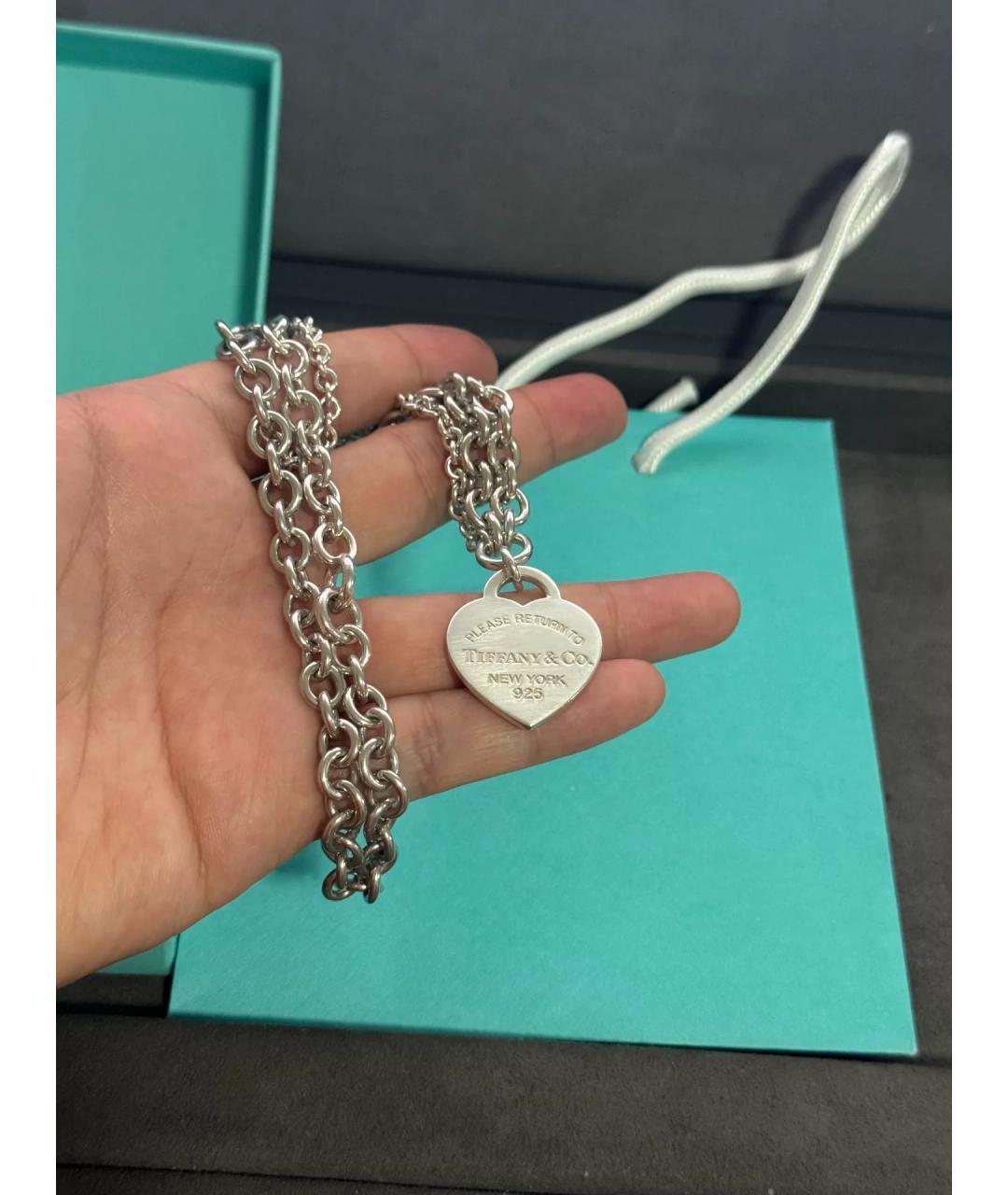 TIFFANY&CO Серебряная серебряная цепочка, фото 5