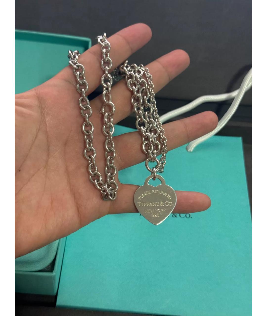 TIFFANY&CO Серебряная серебряная цепочка, фото 3