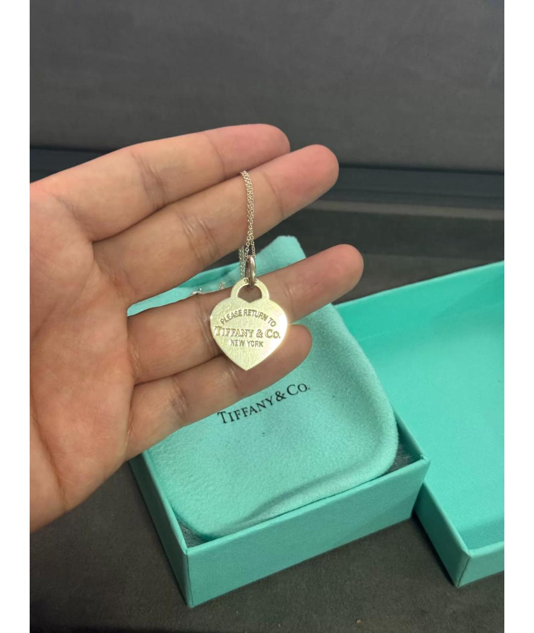 TIFFANY&CO Серебряная серебряная подвеска, фото 4