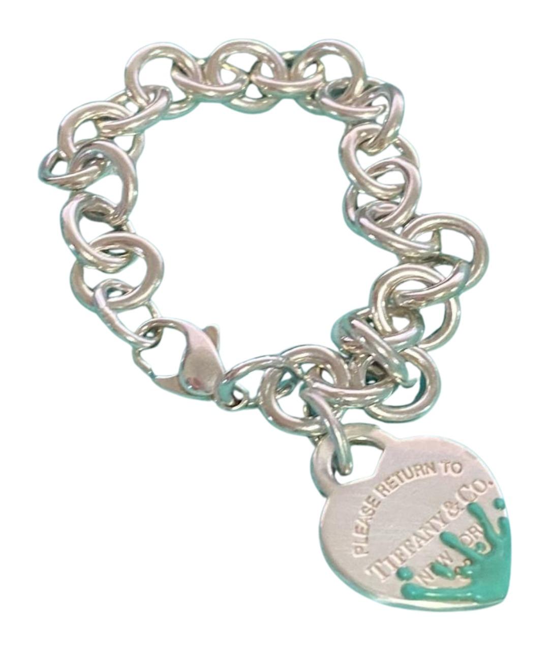 TIFFANY&CO Синий серебряный браслет, фото 1