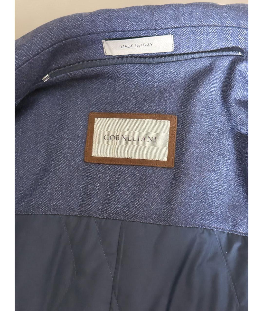 CORNELIANI Темно-синее шерстяное пальто, фото 7