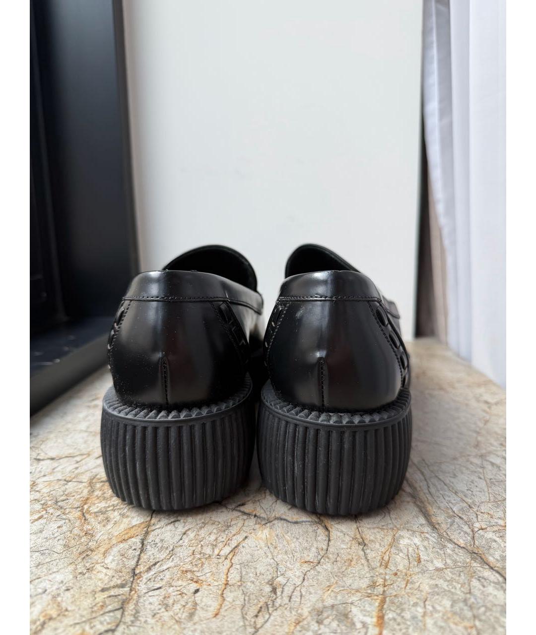 GUCCI Черные кожаные лоферы, фото 4