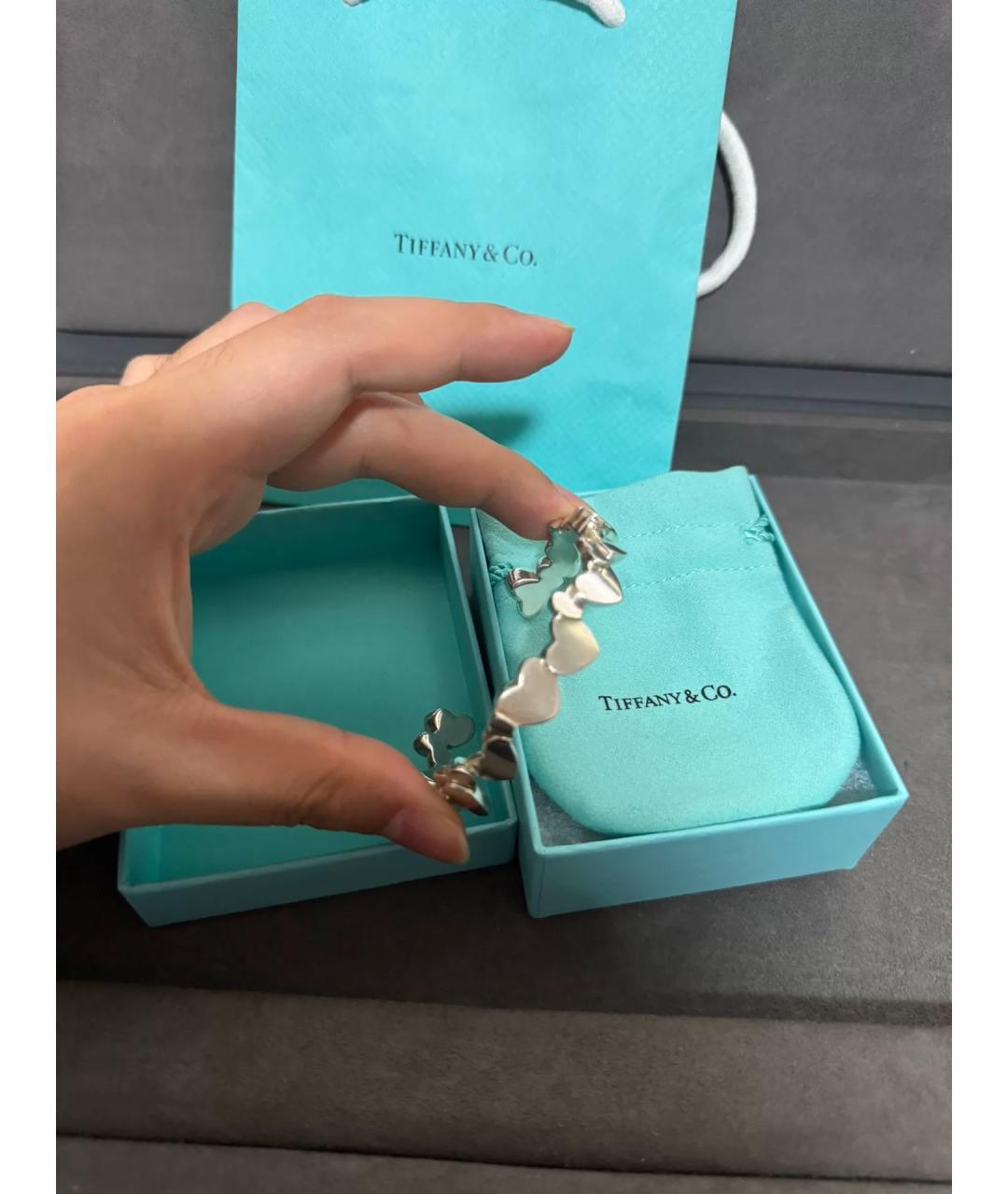 TIFFANY&CO Серебряный серебряный браслет, фото 4