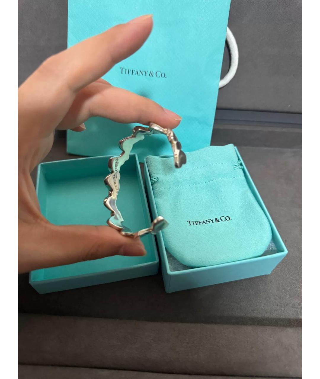 TIFFANY&CO Серебряный серебряный браслет, фото 8