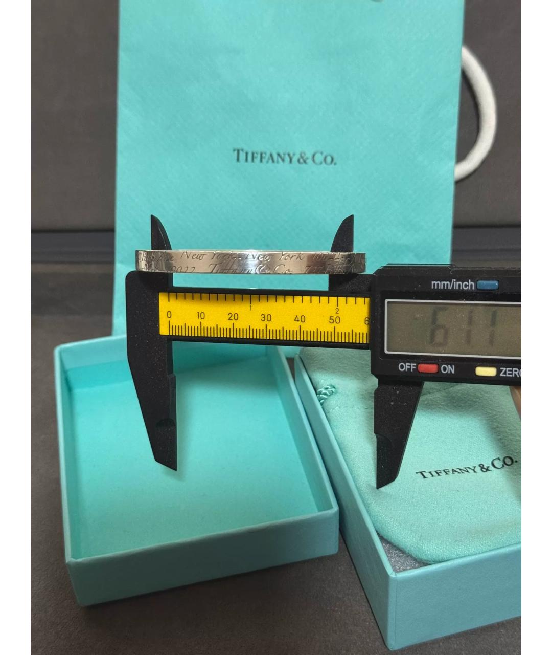 TIFFANY&CO Серебряный серебряный браслет, фото 9